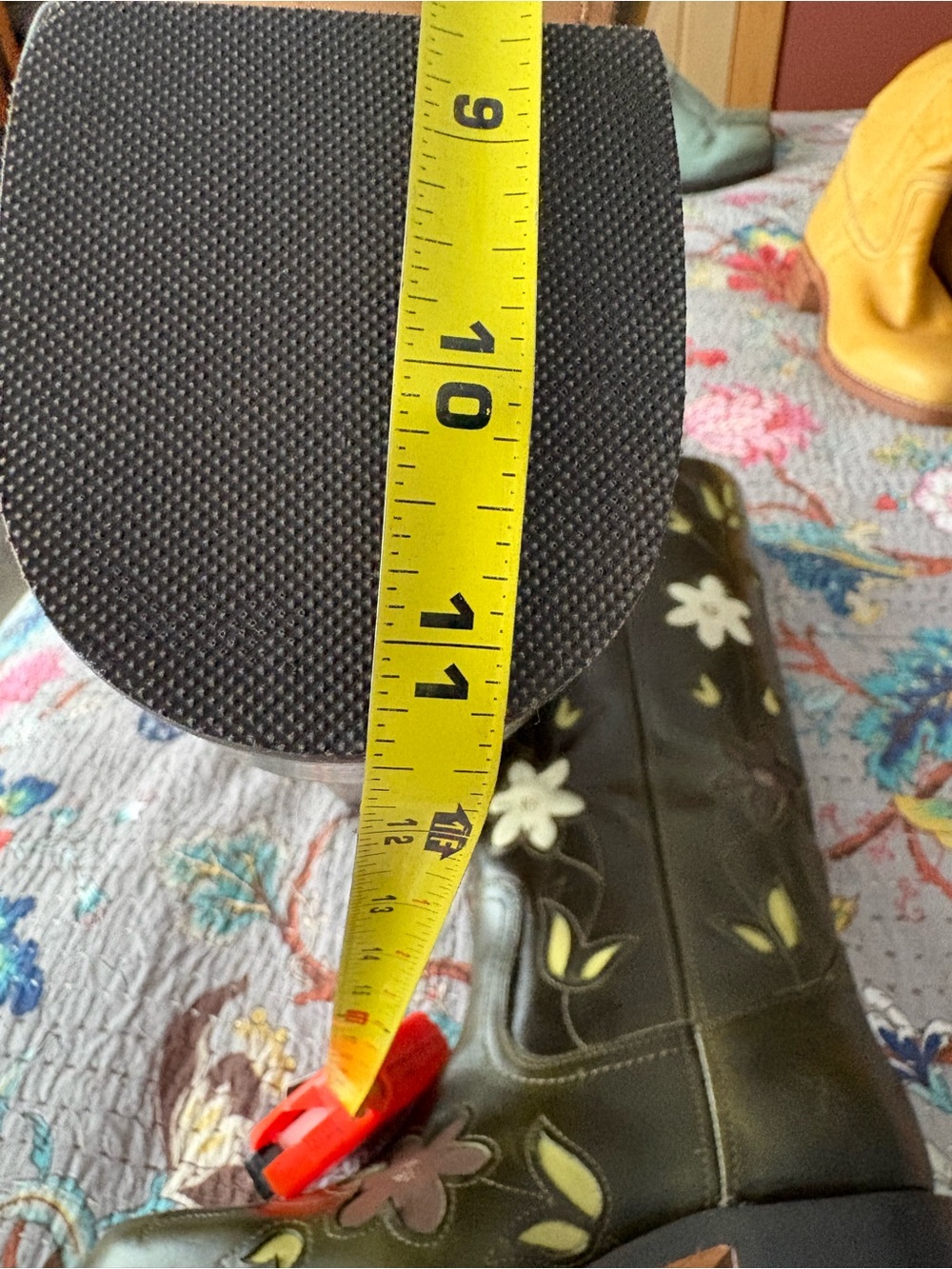 NWOT FRYE x Anthropologie Campus 14L Green Floral Cutout Boots - Picture 15 of 16